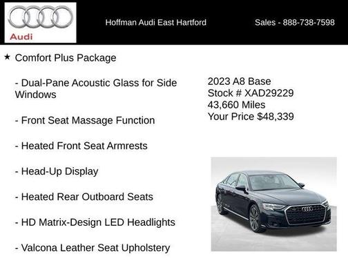 Firmament Blue Metallic 2023 Audi A8 L 55