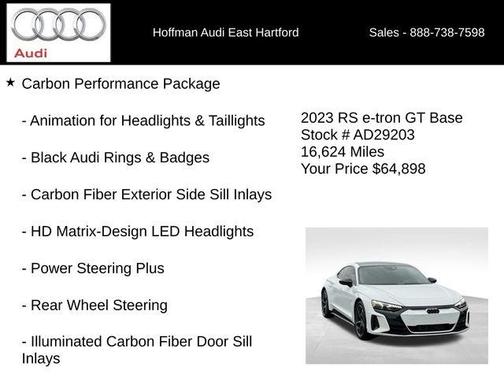 Ibis White 2023 Audi RS e-tron GT Base