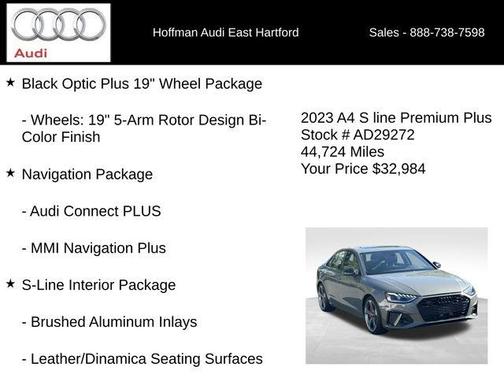 Chronos Gray Metallic 2023 Audi A4 45 S line Premium Plus