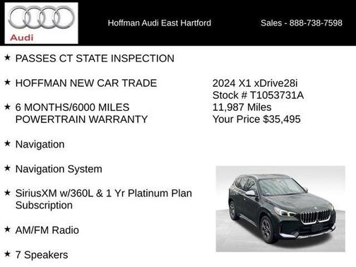 San Remo Green Metallic 2024 BMW X1 xDrive28i