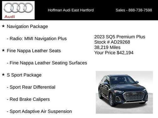 Mythos Black Metallic 2023 Audi SQ5 3.0T Premium Plus