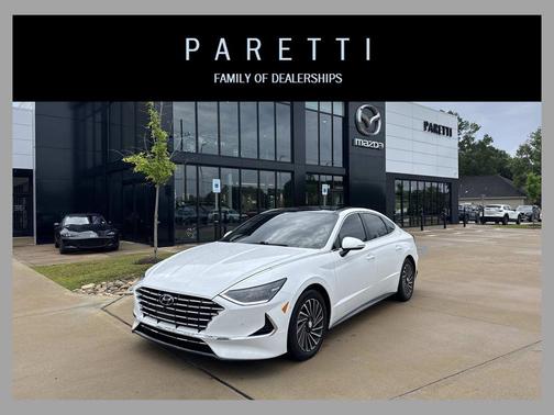 Serenity White 2023 Hyundai SONATA Hybrid Limited