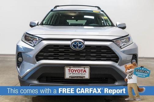 Silver Sky Metallic 2021 Toyota RAV4 Hybrid XLE Premium