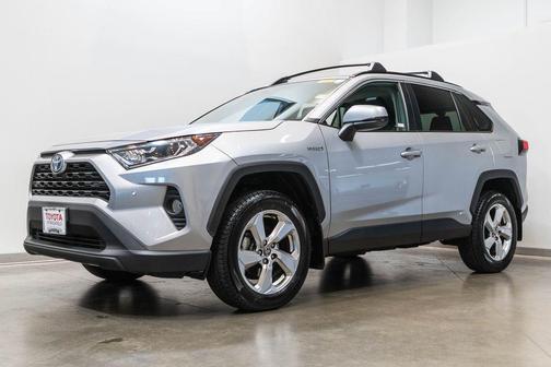 Silver Sky Metallic 2021 Toyota RAV4 Hybrid XLE Premium