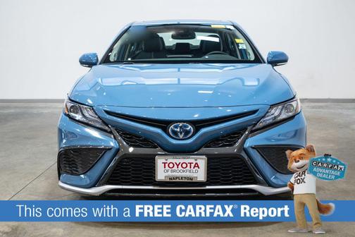 Cavalry Blue 2024 Toyota Camry Hybrid SE