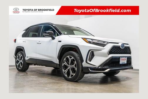 Wind Chill Pearl/Midnight Black Metallic 2023 Toyota RAV4 Prime XSE