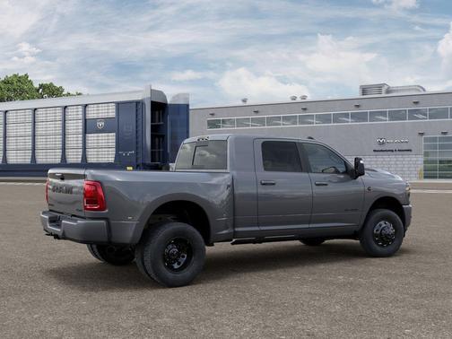 Ceramic Gray Clearcoat 2026 RAM 3500 Laramie Mega Cab 4x4 6'4' Box