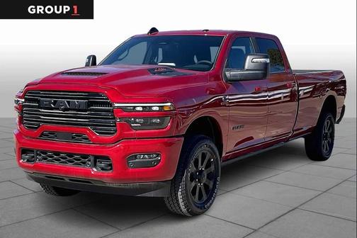 Red 2026 RAM 3500 Laramie Crew Cab 4x4 8' Box