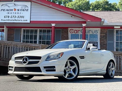 WHITE 2016 Mercedes-Benz SLK-Class SLK300 Roadster
