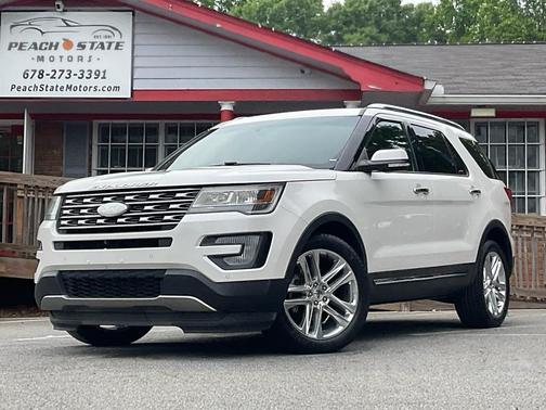 White Platinum Metallic Tri-Coat 2017 Ford Explorer Limited