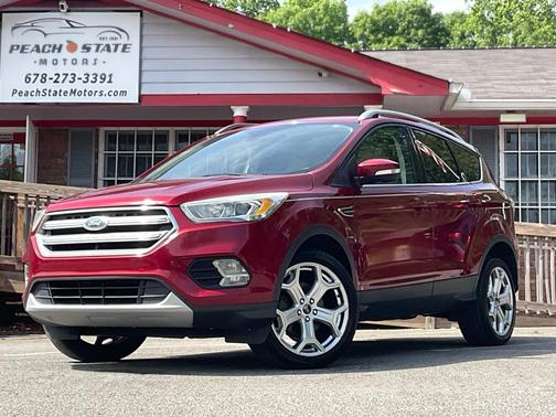 RED 2017 Ford Escape Titanium