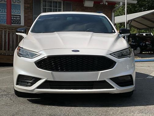 White Platinum Metallic Tri-Coat 2017 Ford Fusion Sport