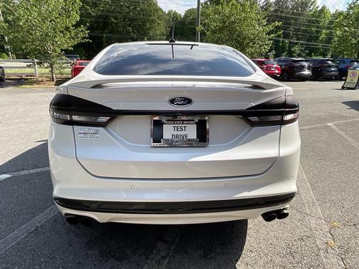 White Platinum Metallic Tri-Coat 2017 Ford Fusion Sport