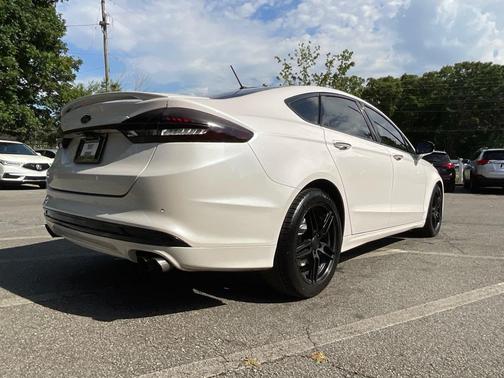 White Platinum Metallic Tri-Coat 2017 Ford Fusion Sport