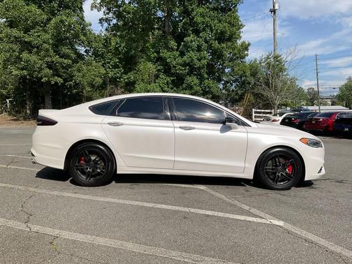 White Platinum Metallic Tri-Coat 2017 Ford Fusion Sport