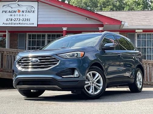 Blue Metallic 2019 Ford Edge SEL