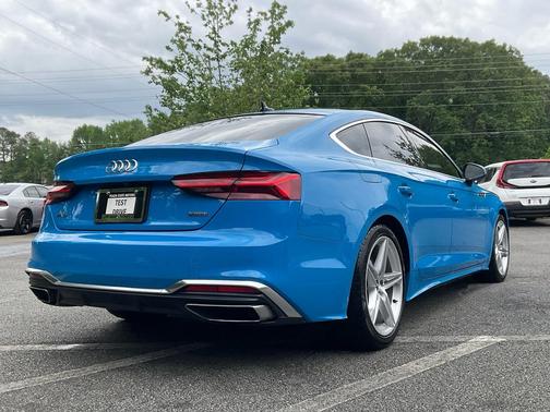 BLUE 2021 Audi A5 Sportback 45 S Line Premium