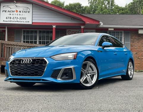 BLUE 2021 Audi A5 Sportback 45 S Line Premium