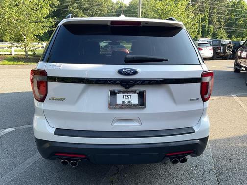 White Platinum Metallic Tri-Coat 2019 Ford Explorer Sport
