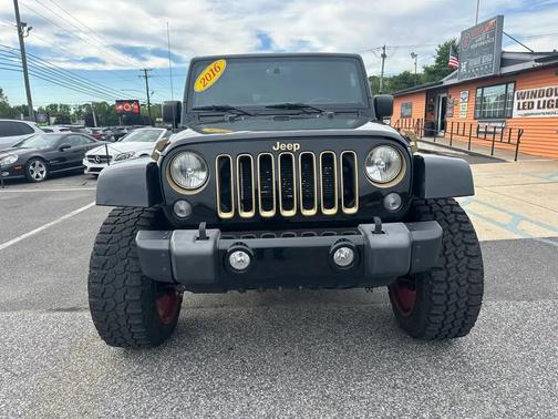 Black 2016 Jeep Wrangler Unlimited Sahara