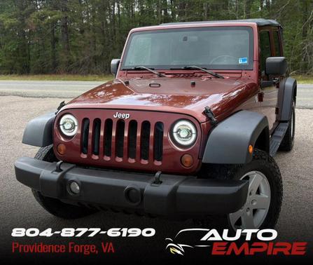 Burgundy 2009 Jeep Wrangler Unlimited X