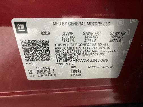 2019 Chevrolet Traverse LT Leather