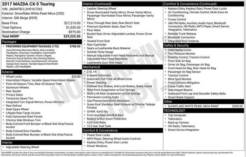 2017 Mazda CX-5 Touring