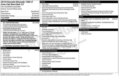 2018 Chevrolet Silverado 1500 1LT