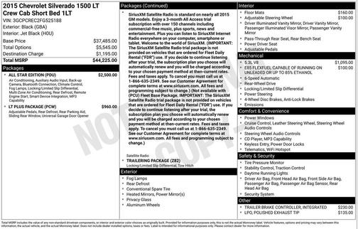 2015 Chevrolet Silverado 1500 1LT