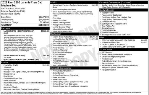 2023 RAM 2500 Laramie Crew Cab 4x4 6'4' Box