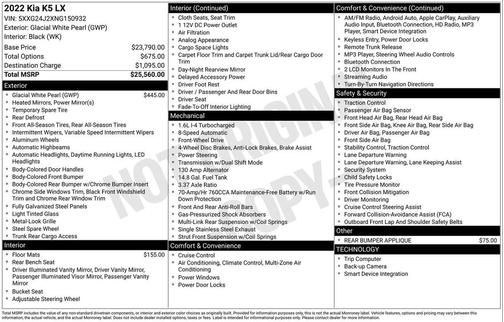 2022 Kia K5 LX