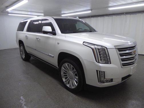 Crystal White Tricoat 2016 Cadillac Escalade ESV Platinum