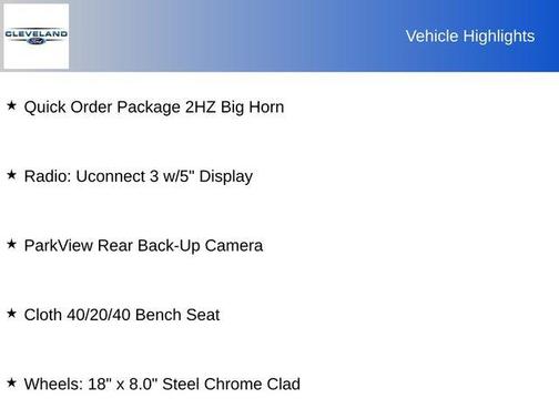 2019 RAM 2500 Big Horn