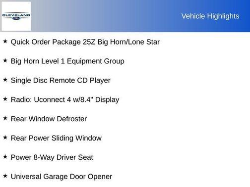 2019 RAM 1500 Big Horn