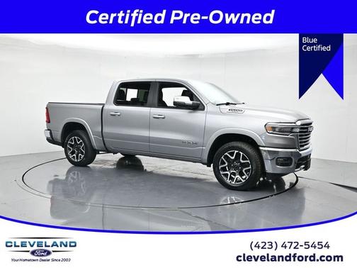 Billet Silver Metallic Clearcoat 2025 RAM 1500 LARAMIE