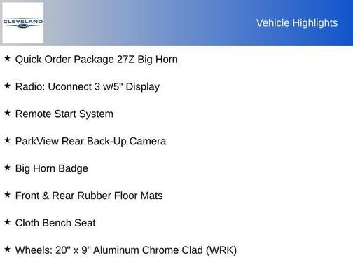 2020 RAM 1500 Big Horn