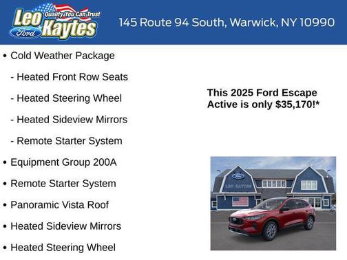2025 Ford Escape Active