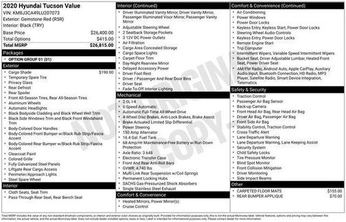 2020 Hyundai TUCSON Value