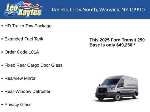 2025 Ford Transit-250 Base