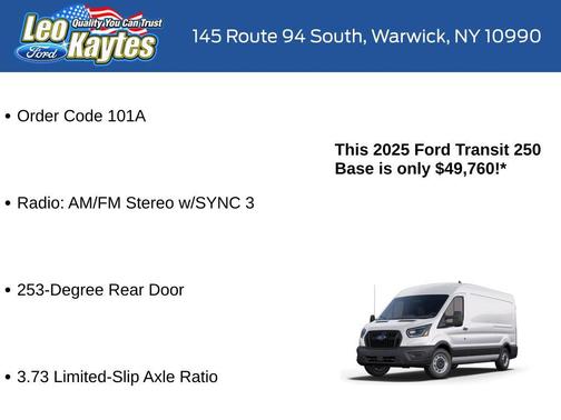 2025 Ford Transit-250 Base