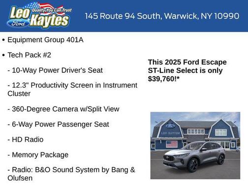 2025 Ford Escape ST-Line Select
