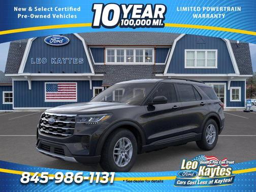 Agate Black Metallic 2026 Ford Explorer Active