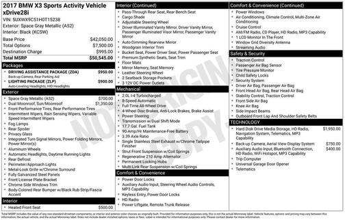 2017 BMW X3 xDrive28i