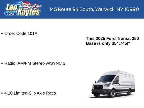 2025 Ford Transit-350 Base