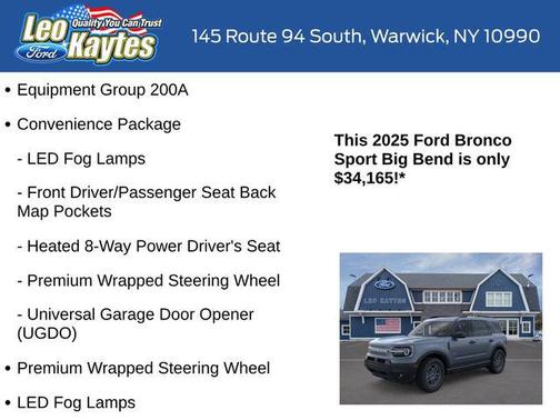 2025 Ford Bronco Sport Big Bend