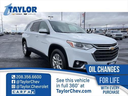 Summit White 2021 Chevrolet Traverse LT Leather