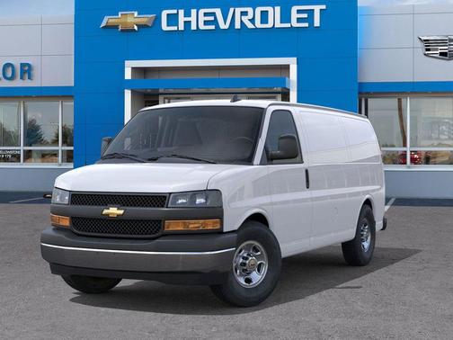 Summit White 2025 Chevrolet Express 3500 RWD 3500 Regular Wheelbase WT