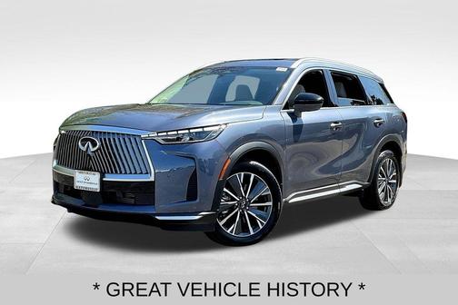 Moonbow Blue/Black Obsidian 2026 INFINITI QX60 LUXE AWD