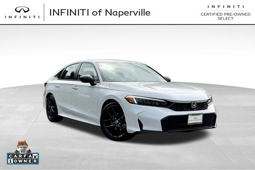Platinum White Pearl 2026 Honda Civic Sport