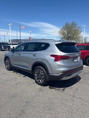 Shimmering Silver 2023 Hyundai SANTA FE HEV Limited